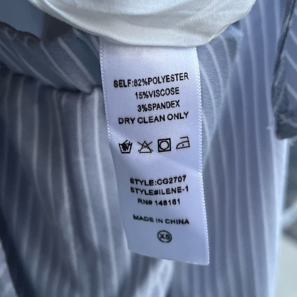 🆕BuddyLove Ilene Striped Cropped Jumpsuit XS Blue White Summer Boho Resort Wear - Picture 16 of 16